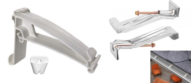 What is the difference between plastic and metal gutter hangers?