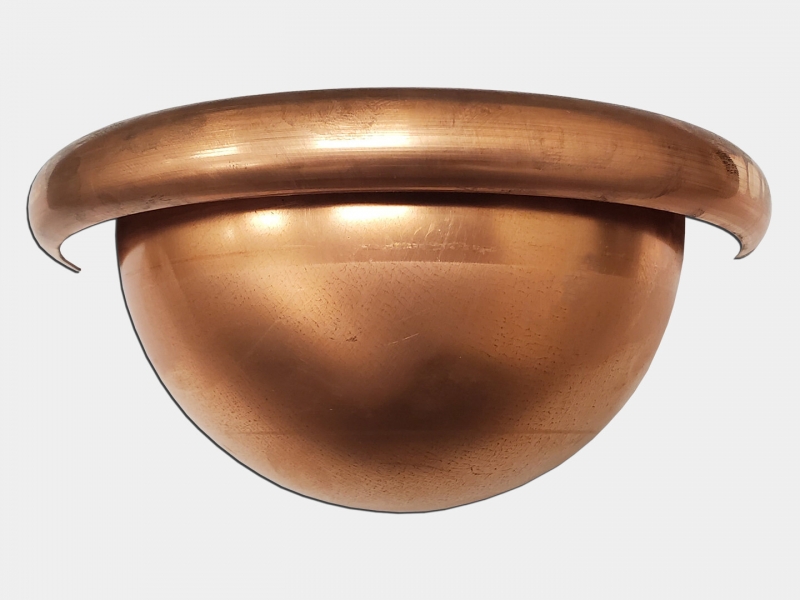 Half Round Copper Gutter Euro Spherical Quarter Ba...
