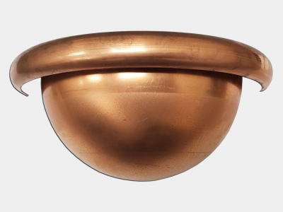 Half Round Copper Gutter Euro Spherical Quarter Ba...